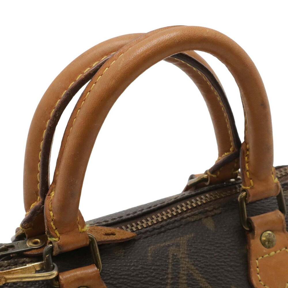 LOUIS VUITTON Brown Monogram Mini Speedy Shoulder Bag - Picture 6 of 9